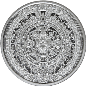 1/4 oz Silver Round - Aztec Calendar